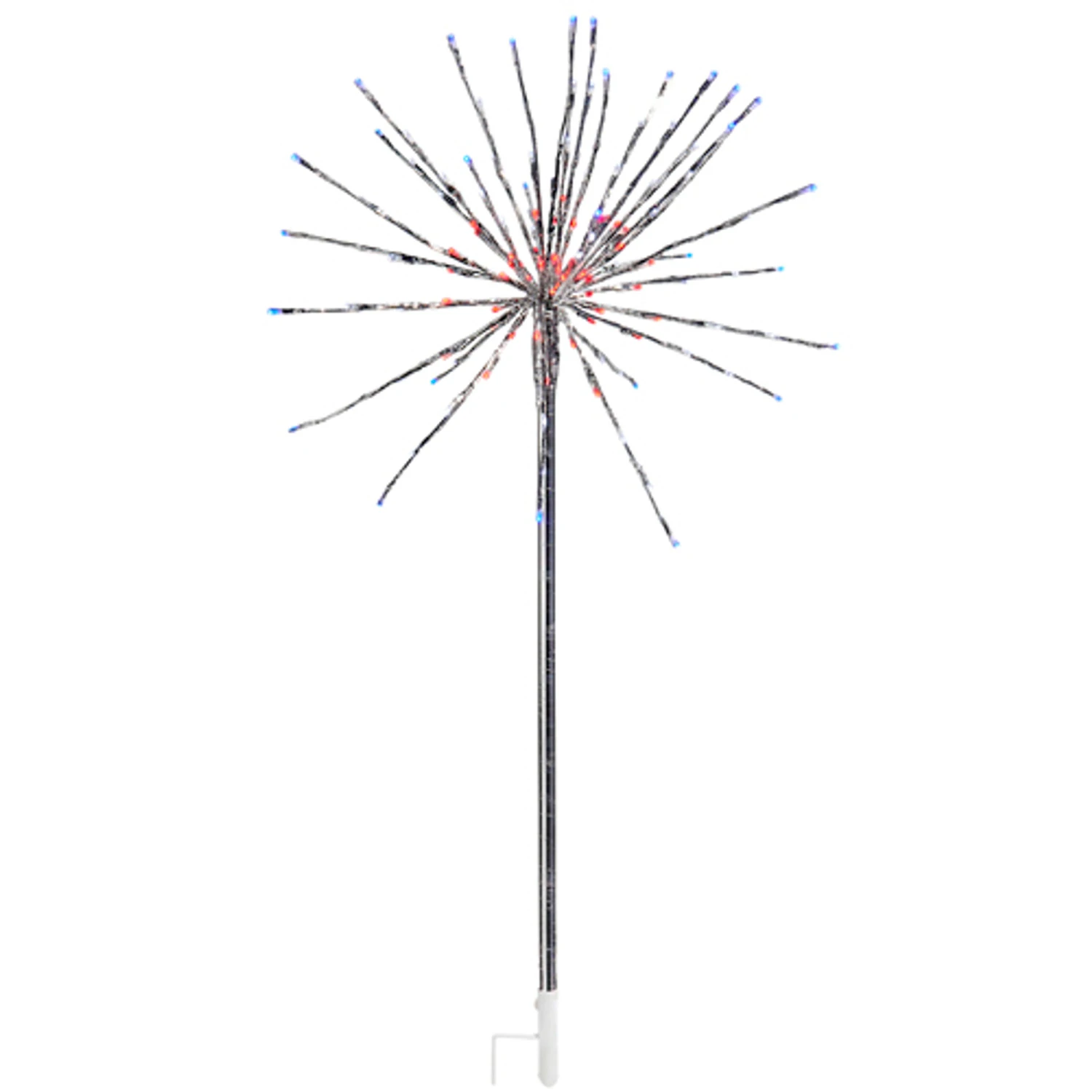 Raz 4' Silver Starburst With Red, White, And Blue LED Lighted Stake L4537005 4 Raz 4' Silver Starburst With Red, White, And Blue LED Lighted Stake L4537005 - Image 2