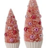 Regency Set Of 2 So Sweet Pink Bottle Brush Christmas Trees MTX74705 -The Christmas Shop MTX74705 BLPK 90293.1725629727