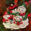 Snowman Family Of 4 Personalized Christmas Ornament OR2255-4 -The Christmas Shop OR2255 4 EDIT 49284.1664998307
