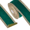 Raz 4" Green And Gold Trim Velvet Wired Christmas Ribbon R4227734 2 Raz 4" Green And Gold Trim Velvet Wired Christmas Ribbon R4227734 -The Christmas Shop R4227734 33192.1687178910