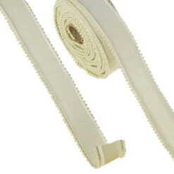 Raz 2.5" Pearl Trim Ivory Wired Christmas Ribbon R4327718 5 Raz 2.5" Pearl Trim Ivory Wired Christmas Ribbon R4327718 -The Christmas Shop R4327718 71827.1691508988