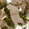 Raz 4" Champagne Pattern Wired Christmas Ribbon R4371829 -The Christmas Shop R4371829 88057.1686664955