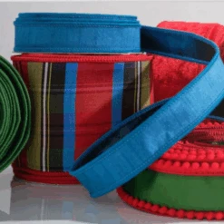 Raz 4" Plaid Wired Christmas Ribbon R4527764