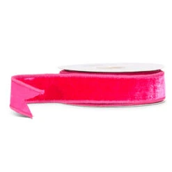 Raz 1.5" Fuchsia Pink Velvet Wired Christmas Ribbon R4527875