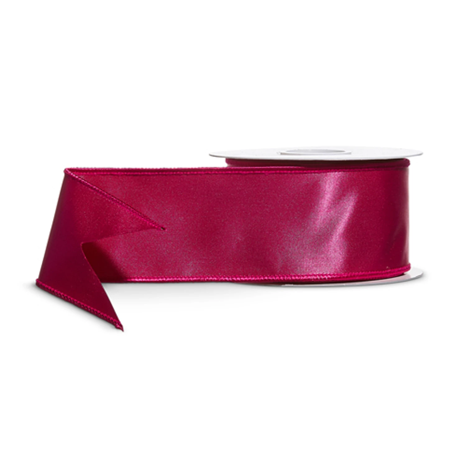 Raz 2.5" Pink Satin Wired Christmas Ribbon R4571826 3 Raz 2.5" Pink Satin Wired Christmas Ribbon R4571826