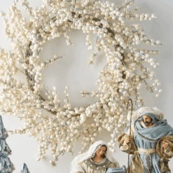 Raz 20" Pearl Christmas Wreath W4502331