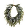 Raz 29" Flocked Oval Cedar And Mini Pinecone Christmas Wreath W4511583 -The Christmas Shop W4511583 44499.1752691932