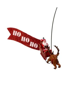 Kurt Adler 19.7" Lighted LED Star With Rotating Santa And Sleigh Christmas Tree Topper AD3001 -The Christmas Shop ad3001 03 62254.1719846035