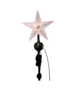 Kurt Adler 19.7" Lighted LED Star With Rotating Santa And Sleigh Christmas Tree Topper AD3001 -The Christmas Shop ad3001 04 81450.1719846012
