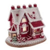 Kurt Adler 9" LED Lighted Santa And Mrs. Claus Red Claydough Gingerbread Christmas House GBJ0015 -The Christmas Shop api58g4jg 92478.1646091878