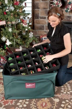 Tree Keeper 3 Tray Christmas Ornament Keeper Storage Bag With Front Pocket TK-10127 -The Christmas Shop api7ll86v 33544.1646091885