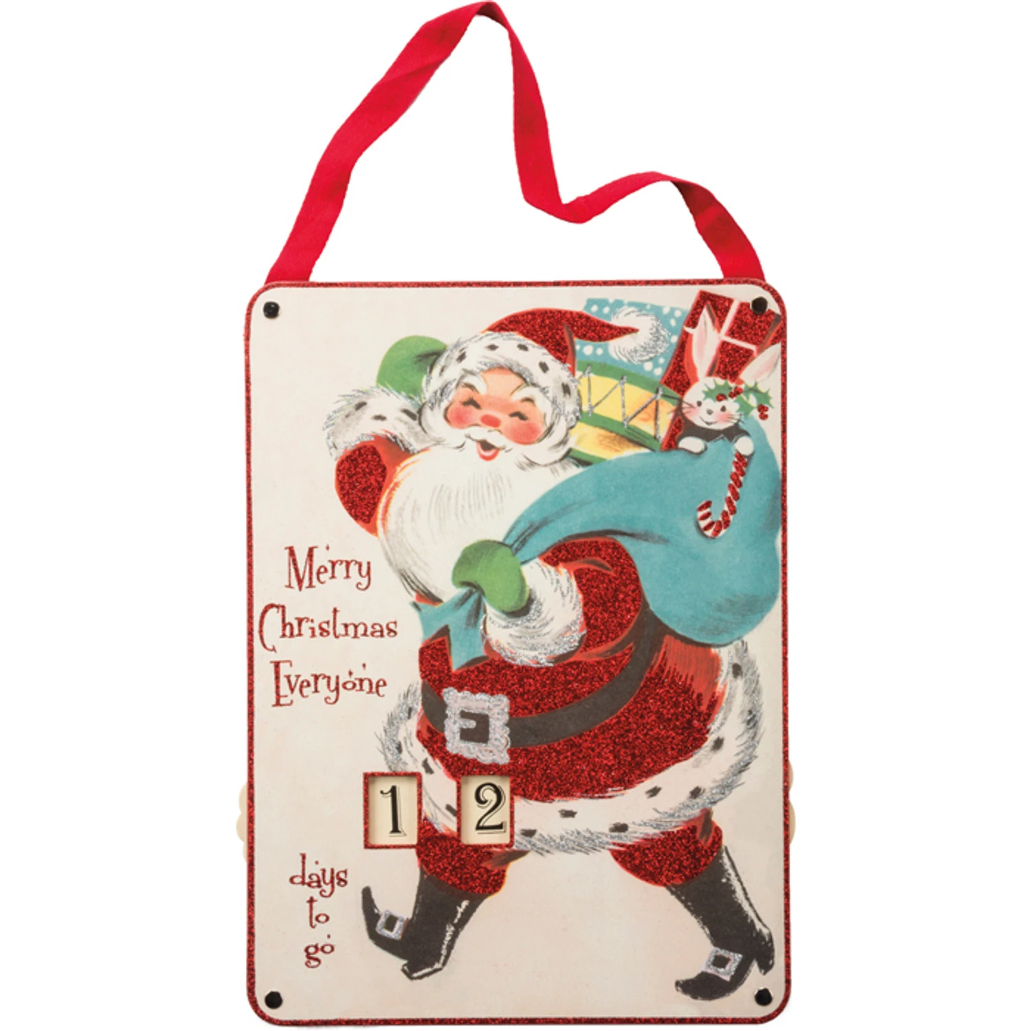 14.5" Primitives By Kathy Merry Christmas Wooden Countdown 32275 3 14.5" Primitives By Kathy Merry Christmas Wooden Countdown 32275