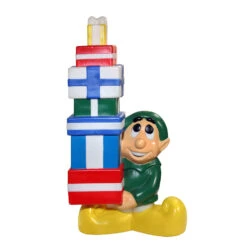 60" Santa And Elf 10 Piece Lighted Christmas Blow Mold Set -The Christmas Shop apidtwjxu 97660.1646091900