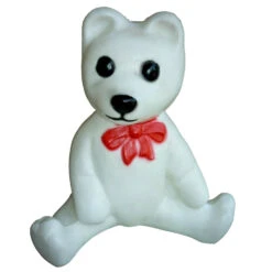 18" White Bear Blow Mold Christmas Lighted Outdoor Decoration 75125