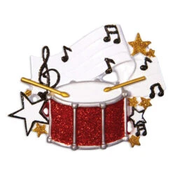 Drum Personalized Christmas Ornament OR1538 -The Christmas Shop apildlreg 97101.1646091883