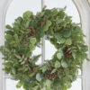 Raz 27" Iced Mixed Greenery, Eucalyptus And Pinecone Christmas Wreath W4102617 -The Christmas Shop apipnzygh 39099.1646091913