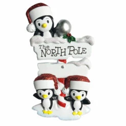 Penguin Family Of 3 At The North Pole Personalized Christmas Ornament OR1739-3 7 Penguin Family Of 3 At The North Pole Personalized Christmas Ornament OR1739-3 -The Christmas Shop apit31xie 99918.1646091896
