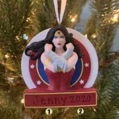 Hallmark 3.25" Wonder Woman™ Personalized Christmas Ornament 2HCM5499