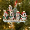 Family Personalized Christmas Ornament With 5 Penguins -The Christmas Shop apixyolea 51611.1646091886