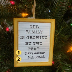 Letter Board Personalized Christmas Ornament OR2181