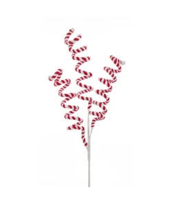 Kurt Adler 26.5" Red And White Candy Cane Swirl Christmas Tree Pick C4913
