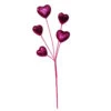 Kurt Adler 19" Pink Glitter Heart Christmas Tree Spray C9598 -The Christmas Shop c9598 03 59116.1746113964