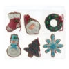 Kurt Adler 3.5" Set Of 6 Christmas Cookie Shape Ornaments D4533 -The Christmas Shop d4533 64436.1719923948