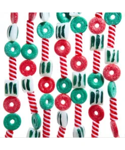 Kurt Adler 6' Red And Green Peppermint Candy Christmas Tree Garland D4574