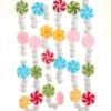 Kurt Adler 6' Peppermint Candy Frosted With Pom Poms Christmas Tree Garland D4597 1 Kurt Adler 6' Peppermint Candy Frosted With Pom Poms Christmas Tree Garland D4597 -The Christmas Shop d4597 37518.1722529623