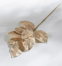 Raz 27" Gold Glittered Magnolia Leaf Christmas Tree Spray F4206770