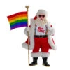 Kurt Adler 10" Fabriché Pride Santa Christmas Figure FA0179 -The Christmas Shop fa0179 45704.1677777290