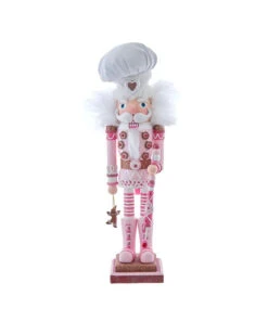 Kurt Adler 16" Hollywood Nutcrackers Pink Gingerbread Baker Nutcracker HA0783