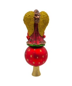 Kurt Adler 8.75" Noble Gems Finial Angel With Reflector Glass Christmas Tree Topper NBX0114 12 Kurt Adler 8.75" Noble Gems Finial Angel With Reflector Glass Christmas Tree Topper NBX0114 -The Christmas Shop nbx0114 02 92069.1746481071