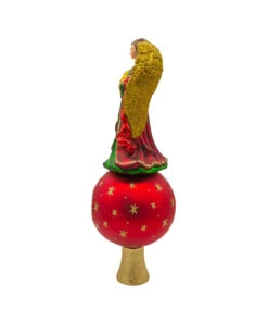 Kurt Adler 8.75" Noble Gems Finial Angel With Reflector Glass Christmas Tree Topper NBX0114 13 Kurt Adler 8.75" Noble Gems Finial Angel With Reflector Glass Christmas Tree Topper NBX0114 -The Christmas Shop nbx0114 03 35455.1746481074