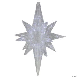 Brite Star 20" LED Lighted Acrylic 3 Dimensional Bethlehem Star Christmas Decoration 48-082-00