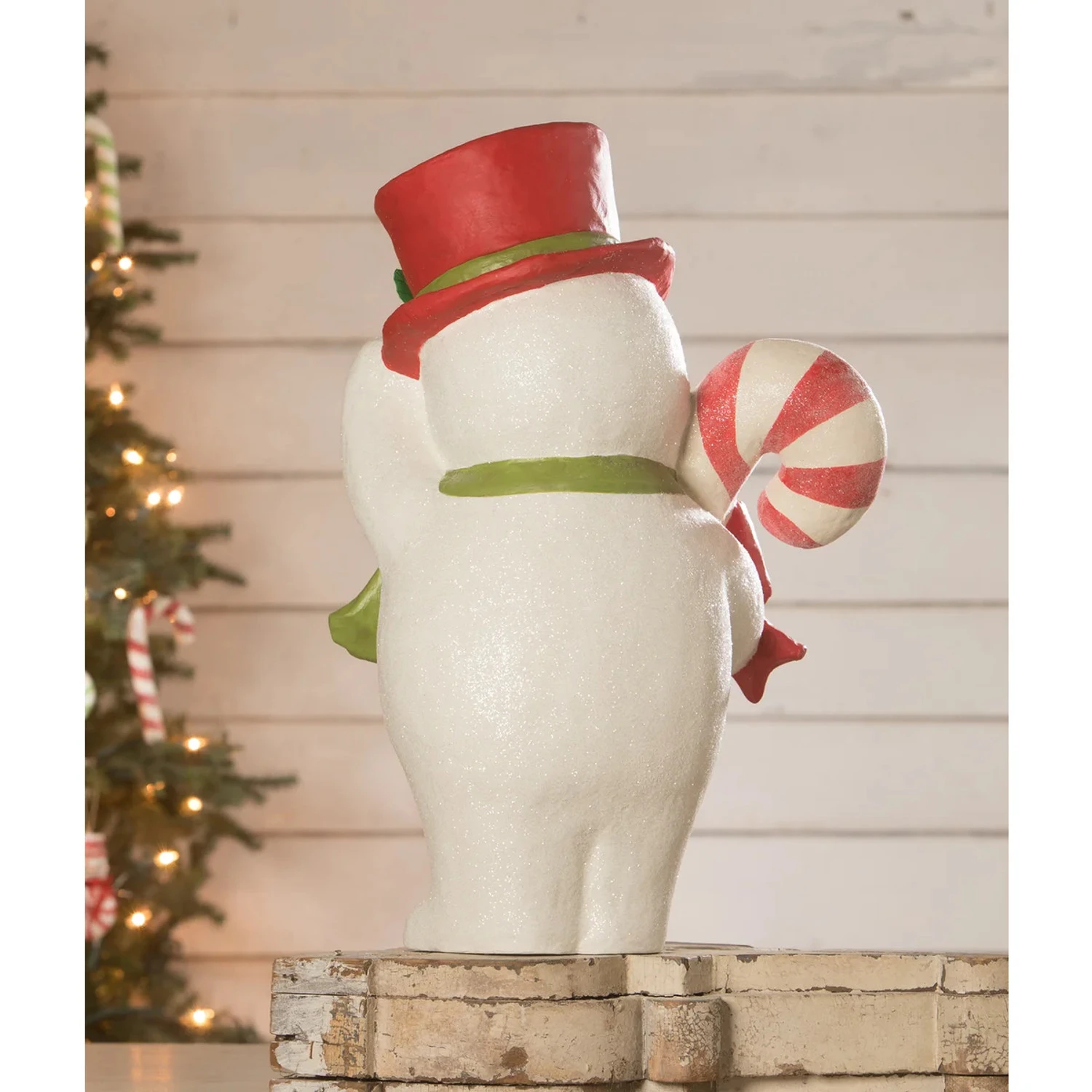 Bethany Lowe 20" Large Sammy Jolly Snowman Vintage Christmas Decoration TJ2342 4 Bethany Lowe 20" Large Sammy Jolly Snowman Vintage Christmas Decoration TJ2342 - Image 2